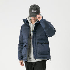 Large Size Winter White Duck Down Casual Padded Jacket