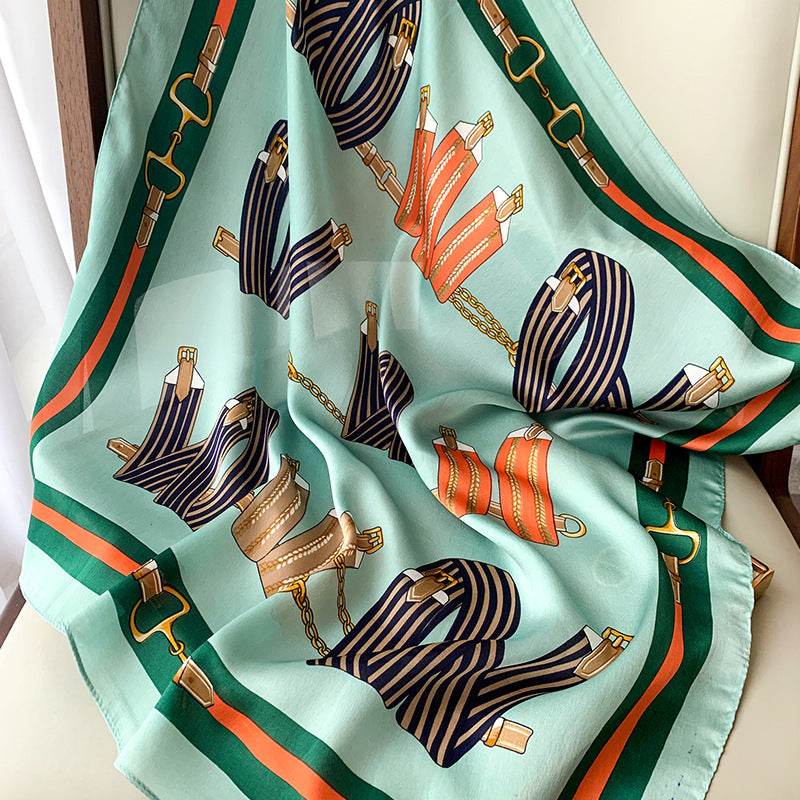 Printed Silk Scarves Gift Company Annual Meeting - Mubimart