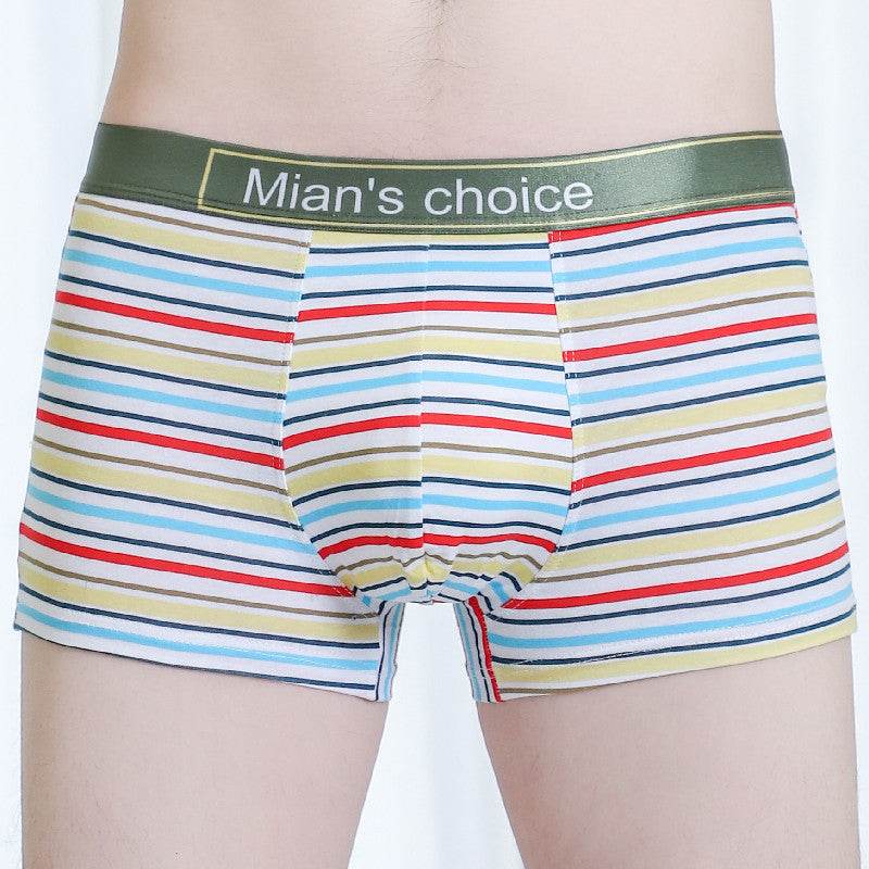 Men Sweat Absorbing Underwear Cotton Mid Waist - Mubimart