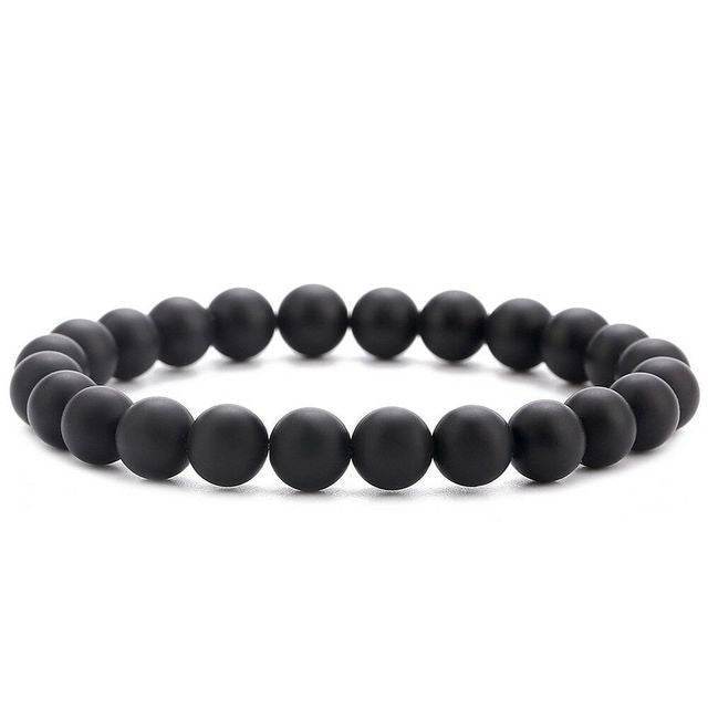 Natural Stone Beads Bracelet Men - Mubimart