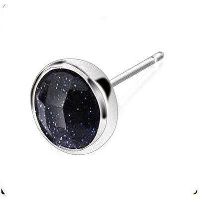 Not Sensitive 925 Silver Men Earrings - Mubimart