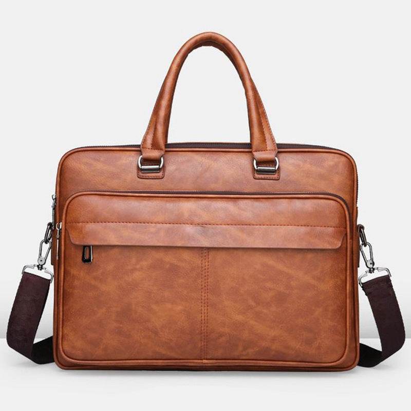 Men's Handbag Simple Business Briefcase - Mubimart