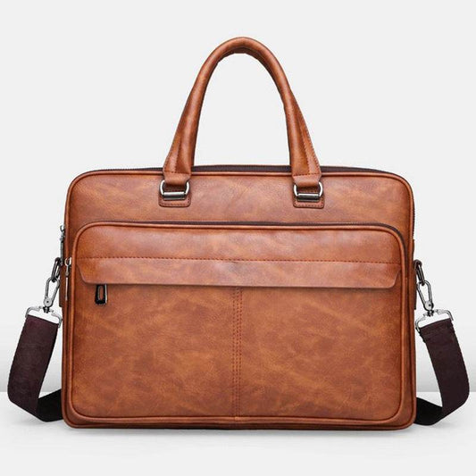 Men's Handbag Simple Business Briefcase - Mubimart
