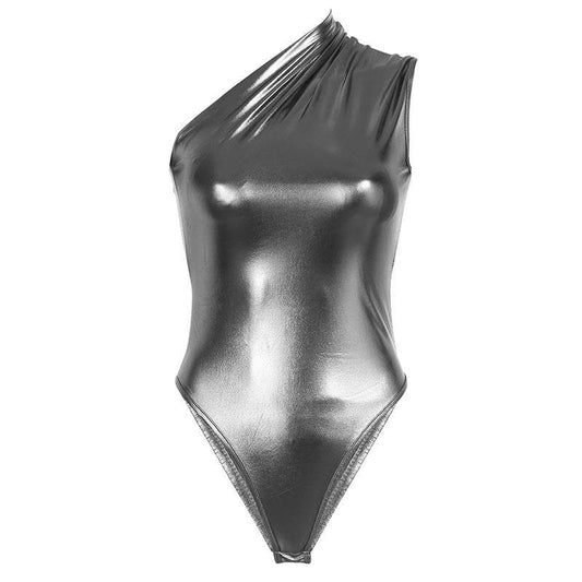 One Shoulder Bodysuit Fashion New Women - Mubimart
