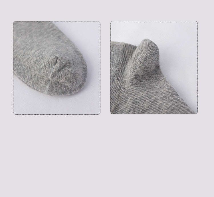 Shallow Mouth Low Cut Thin Flat Cotton Socks - Mubimart -  