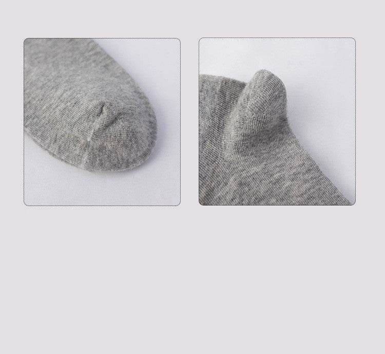 Shallow Mouth Low Cut Thin Flat Cotton Socks - Mubimart