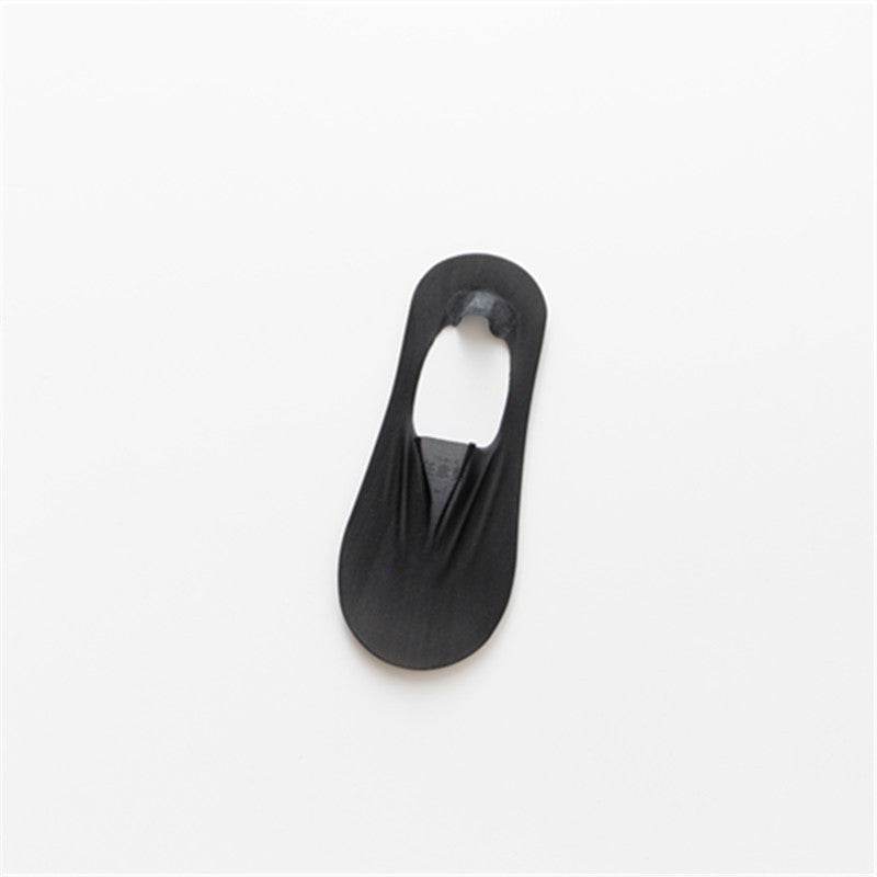 Ice Silk Low Top Socks Cotton Bottom Invisible Thin Silicone Non-slip Tight - Mubimart