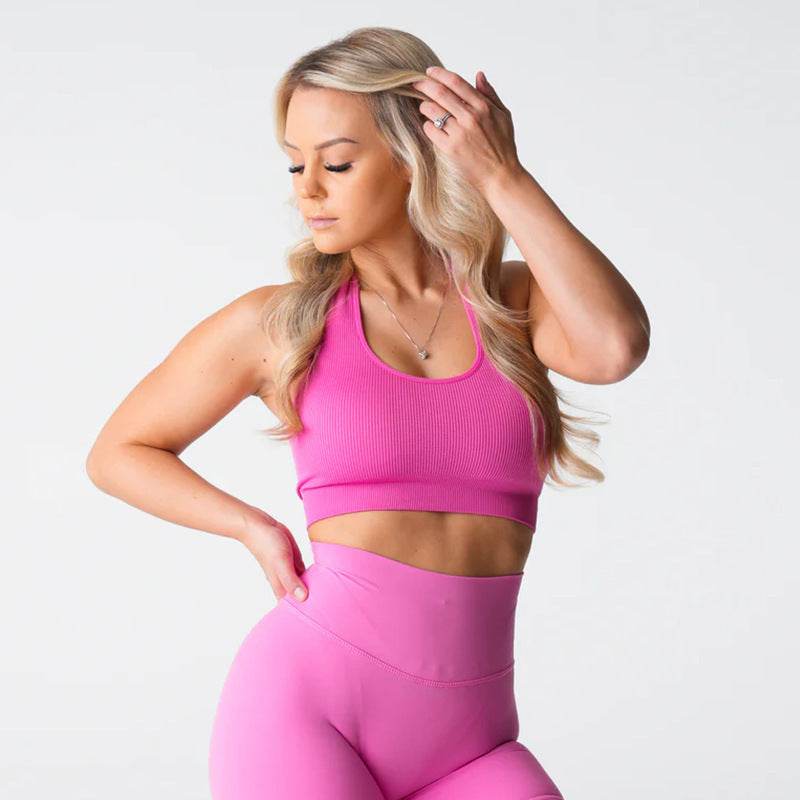 Bra European And American Sports Fitness Yoga Sports Bra - Mubimart
