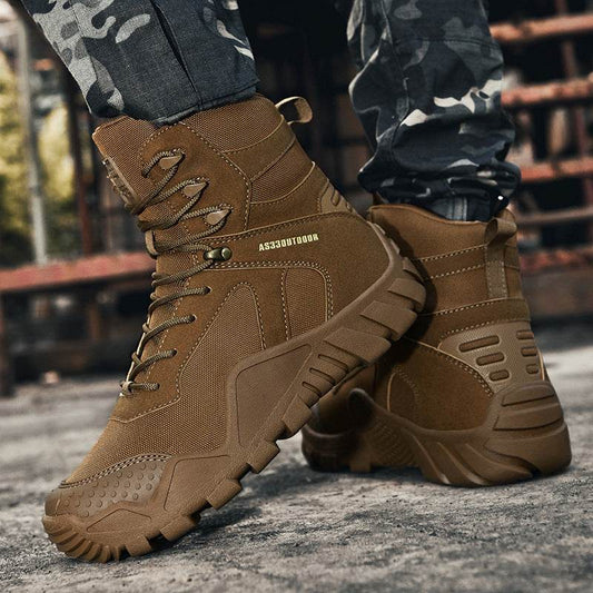 High-top Outdoor Hiking Boots Tactical - Mubimart