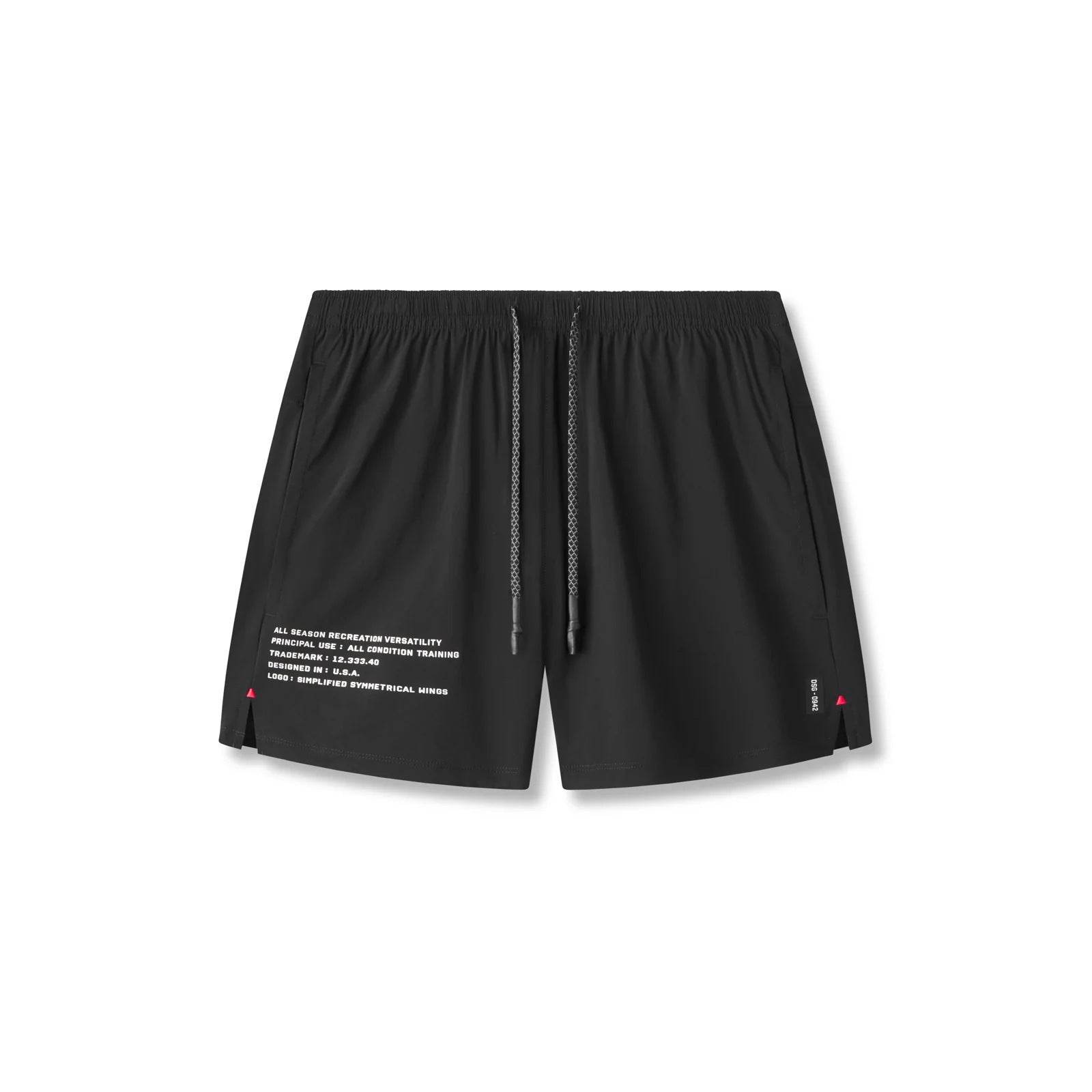 Muscle Workout Nylon Spandex Sports Shorts - Mubimart