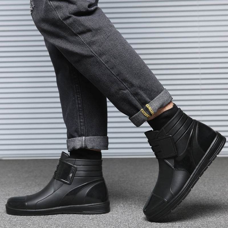 Men Short Tube Labor Protection Rain Boots - Mubimart