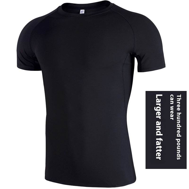 Loose Plus Size Workout Clothes Men's Quick-drying T-shirt - Mubimart