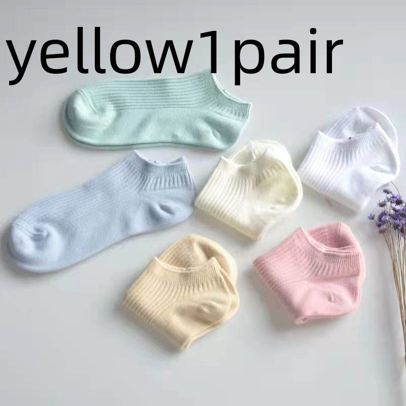Women's Low-cut Athletic Socks Sweat-absorbent Short Waist Female Cotton Socks - Mubimart