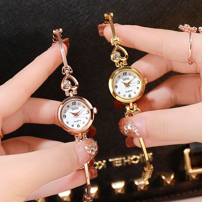 Simple Rhinestone Jewelry For Women Casual Watch - Mubimart