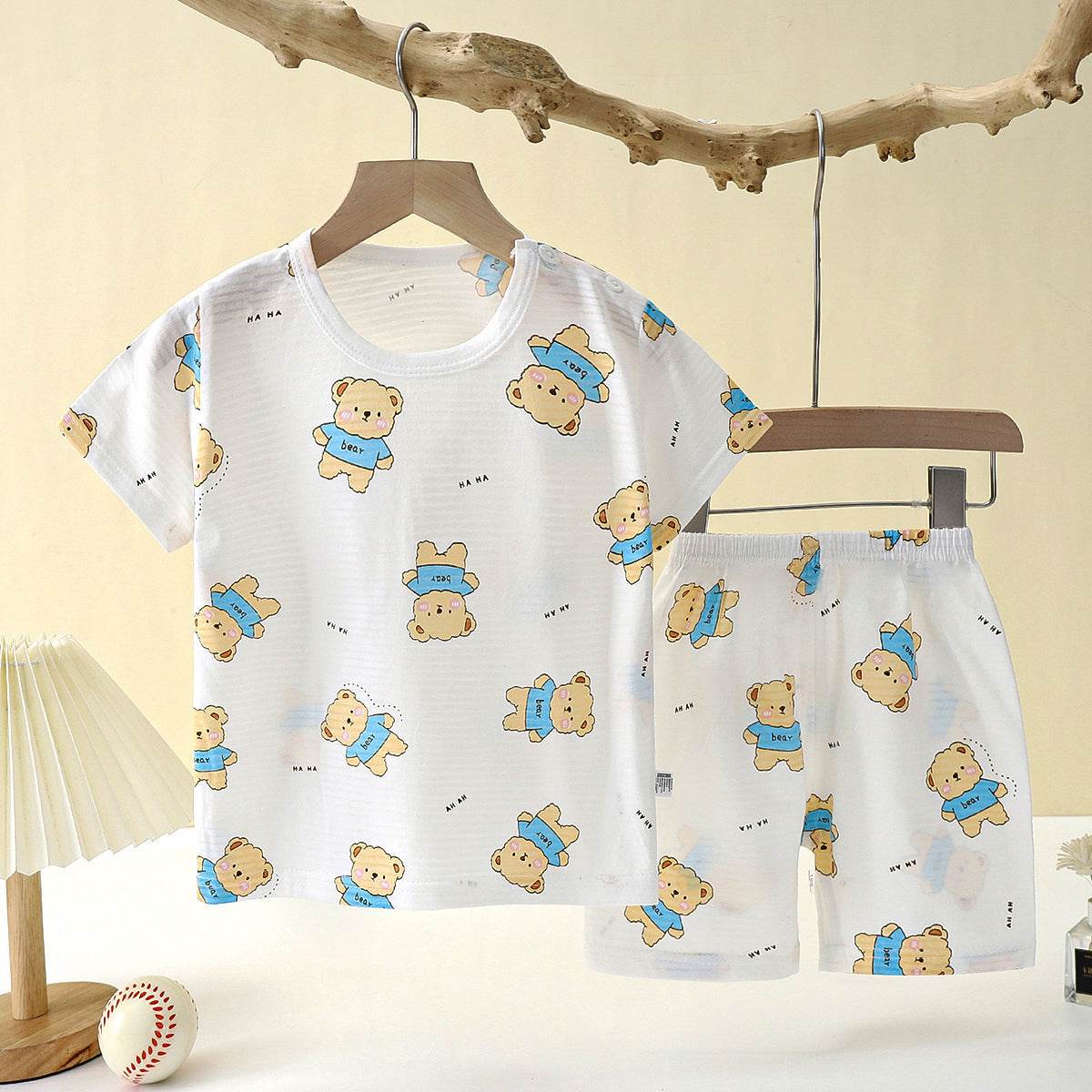 Children's Loungewear Pajamas Pure Cotton Underwear Set - Mubimart