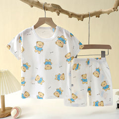 Children's Loungewear Pajamas Pure Cotton Underwear Set - Mubimart -  