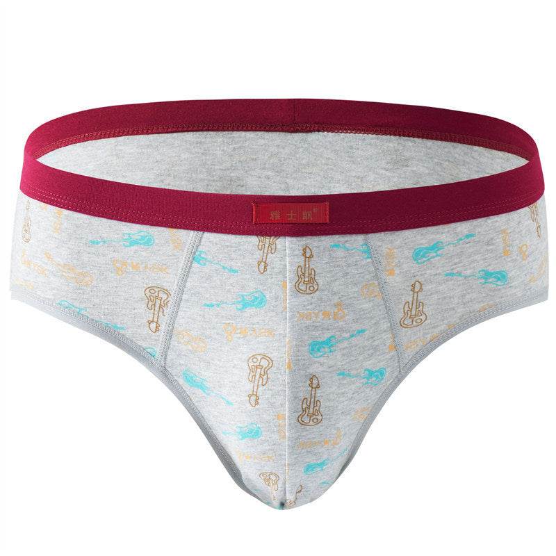 Men Comfortable Soft Cotton Briefs Underwear - Mubimart