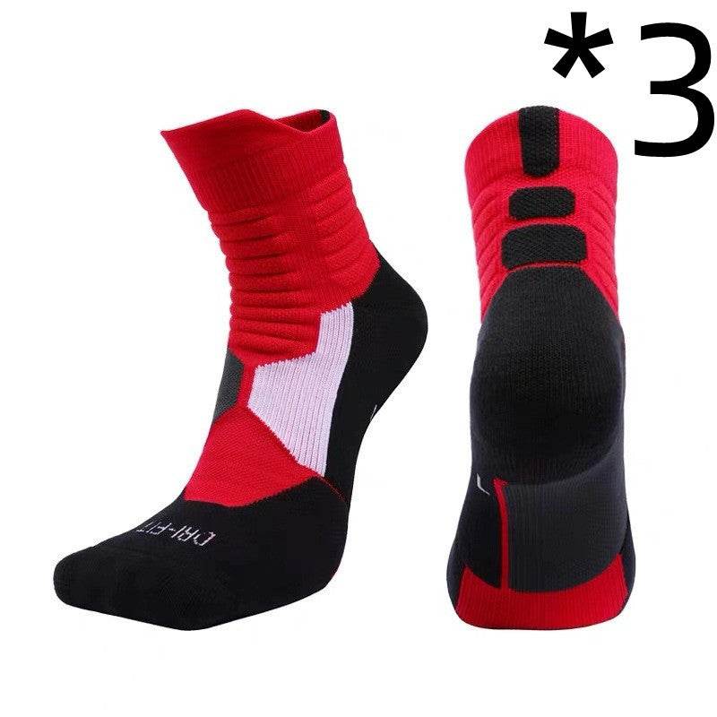 Sports Socks, Sweat-Absorbent, Elite Basketball Socks - Mubimart