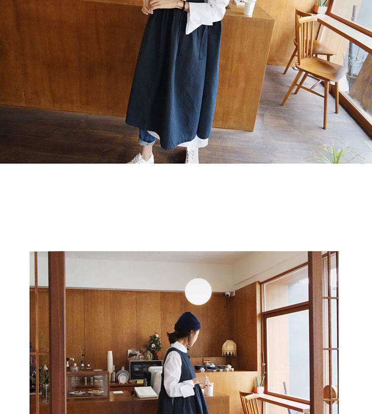 Women's Loose Casual Plus Size Long Sleeve Shirt Dress - Mubimart