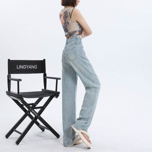 Fashion Tencel Wide-leg Jeans For Women - Mubimart