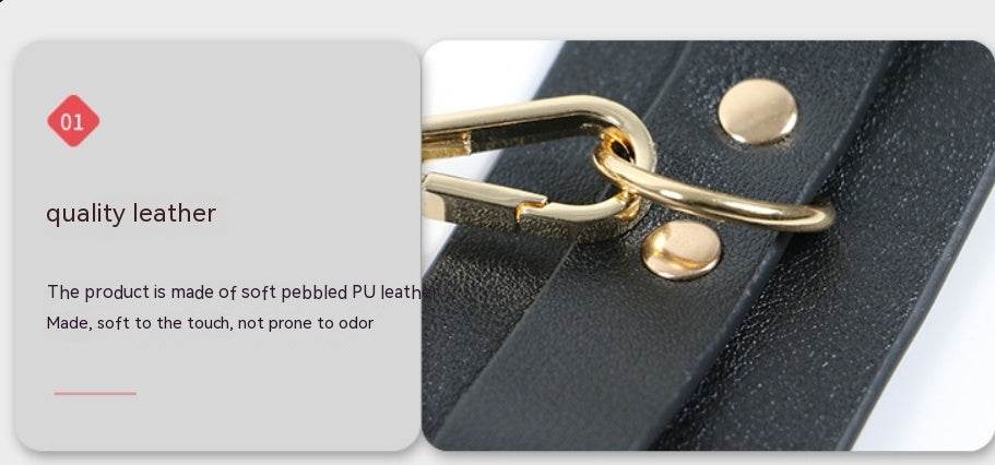 PU Leather Props Handcuffs Shapewear - Mubimart
