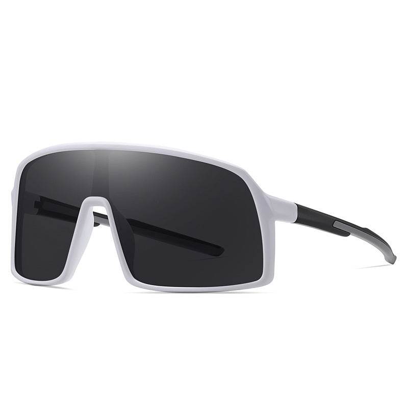 Mens Fashion Simple One Piece Large Frame Sunglasses - Mubimart
