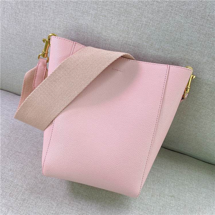 Bucket Bag Single Shoulder Crossbody Leather Women - Mubimart