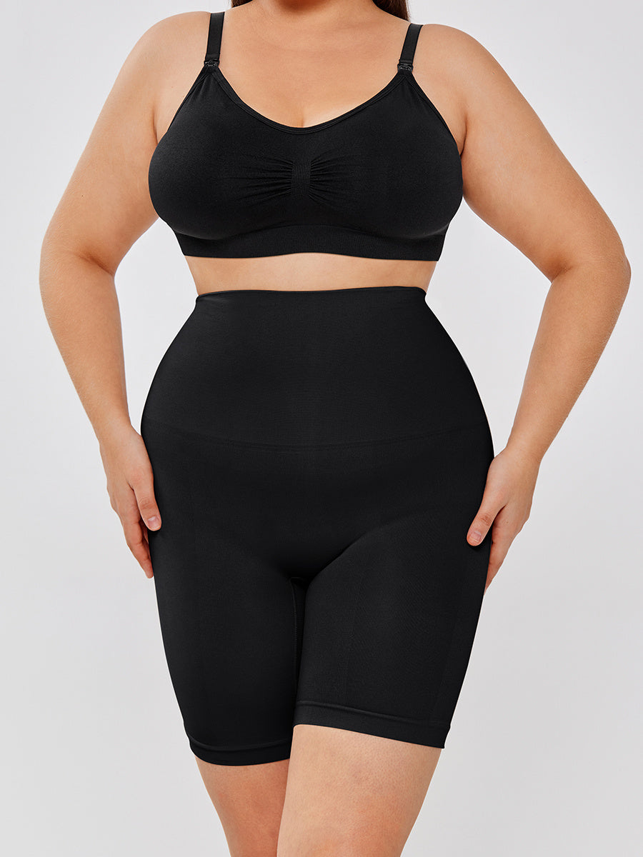 High Waisted Body Shaper Shorts - Mubimart -  