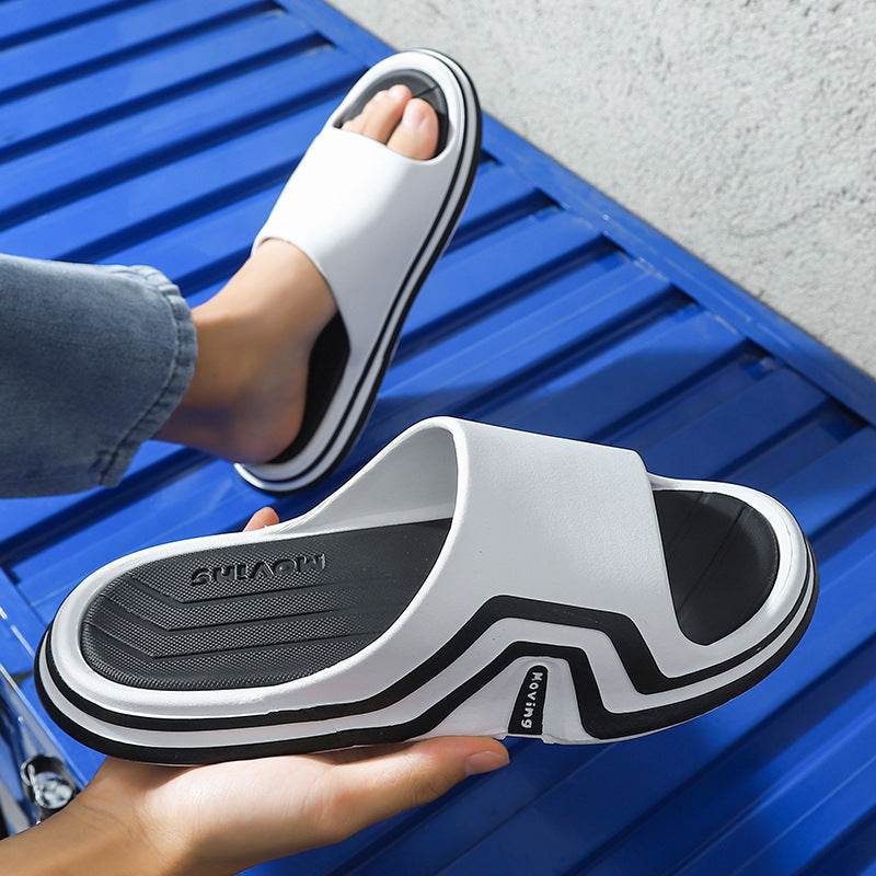 Outer Wear Home Non-slip Couple Bathroom Inside Bath Thick Bottom Sandal Mop - Mubimart
