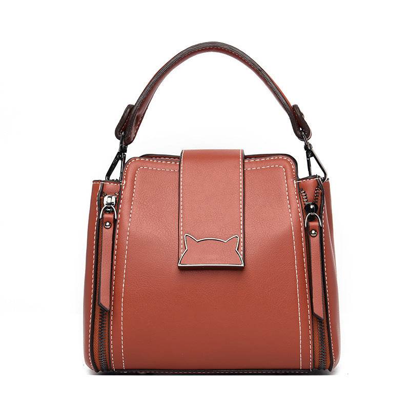 Double Shoulder Strap Diagonal Shoulder Bag Women - Mubimart