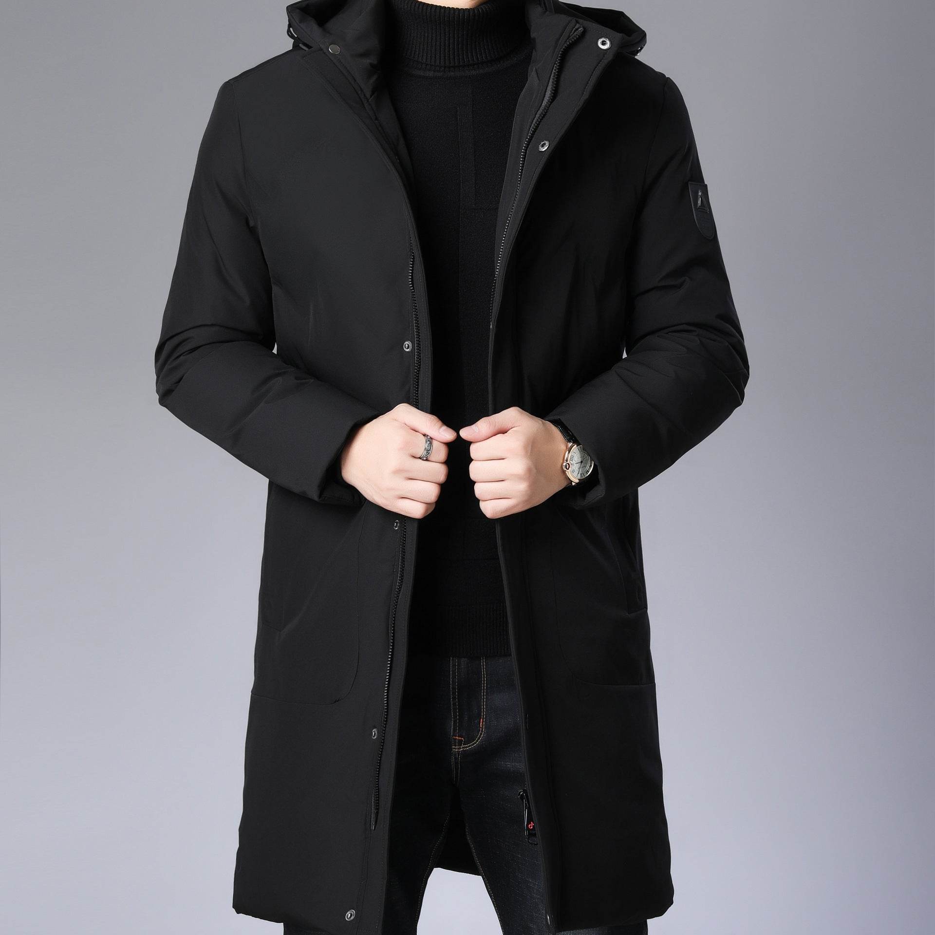 Hooded Coat Baggy Coat Men - Mubimart