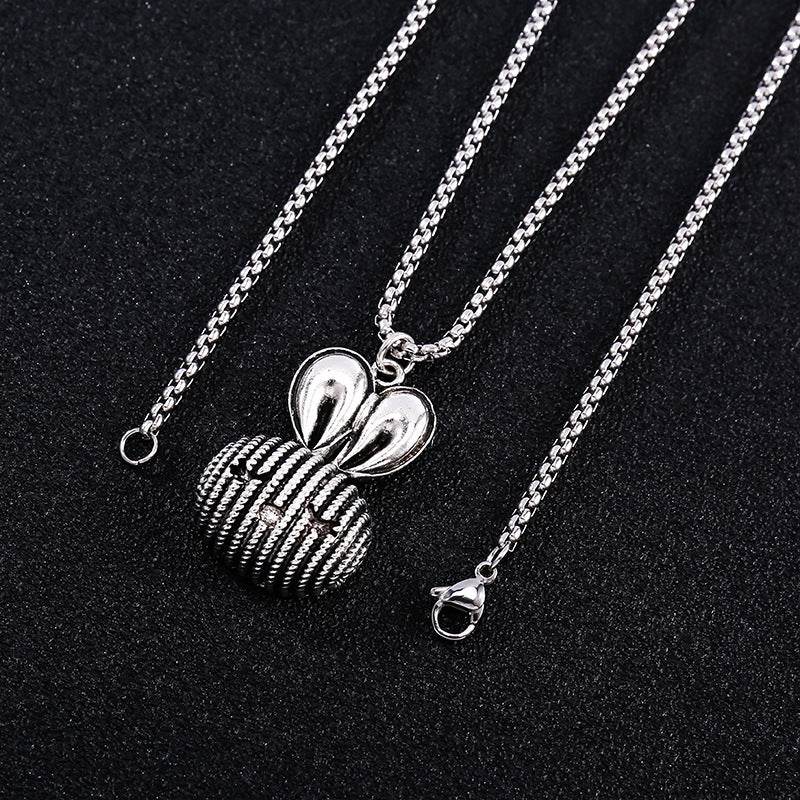 Lovely Rabbit Sweater Chain Fashionable Long Mens And Womens Necklace - Mubimart