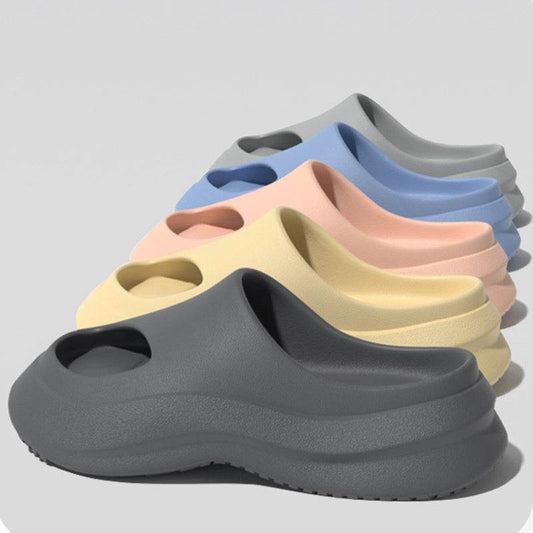 Garden Clogs Shoes Thick Heel Slippers Fashion Slip-on Indoor And Outdoor Slippers Women Men - Mubimart