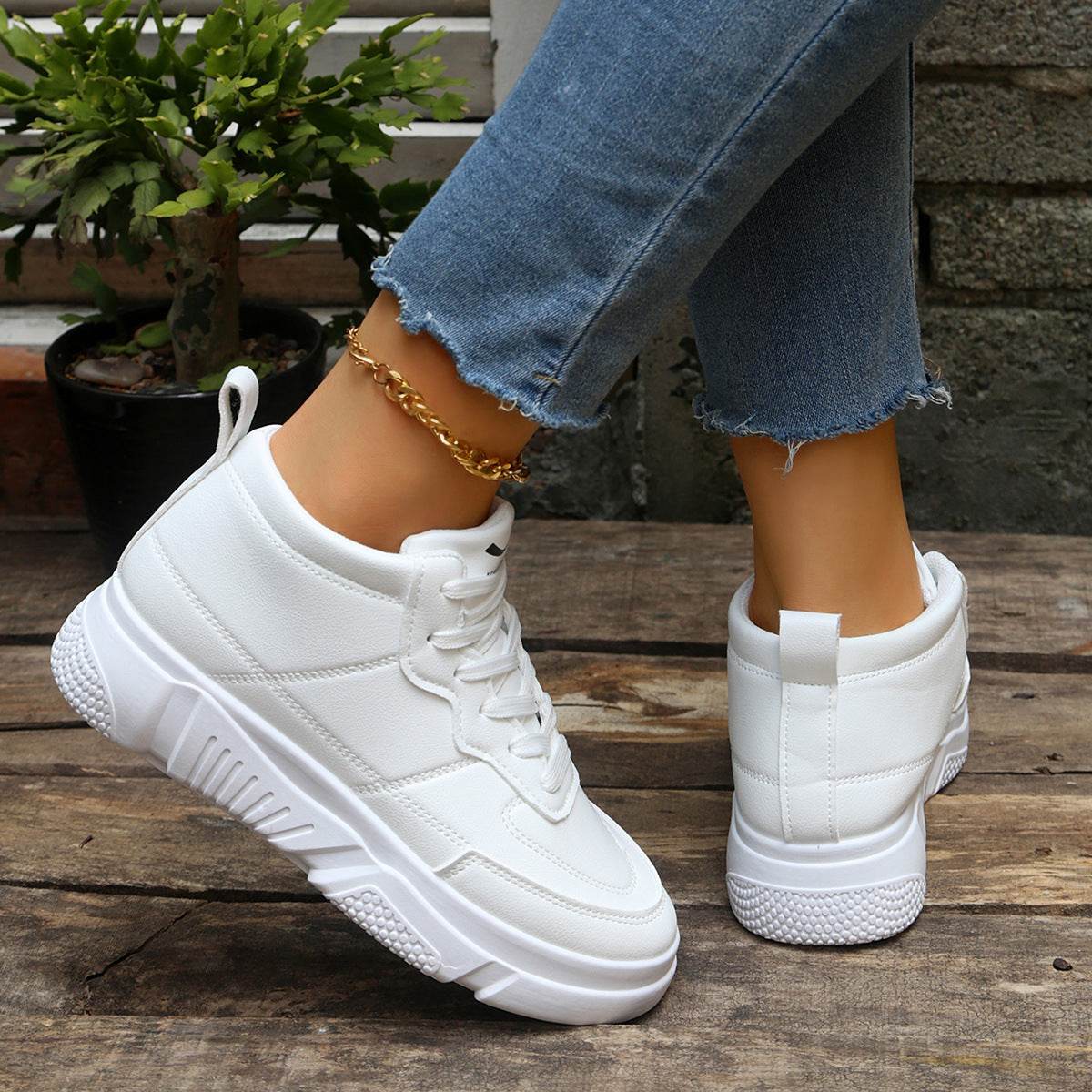 Leisure Sneaker Comfortable Platform - Mubimart