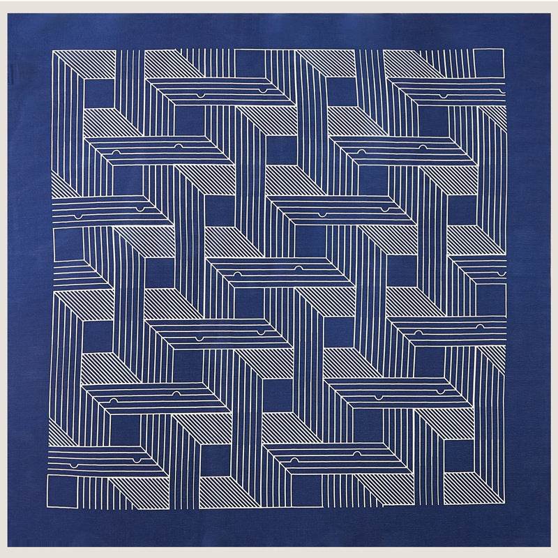 New Simulated Silk Satin Printed Scarves - Mubimart