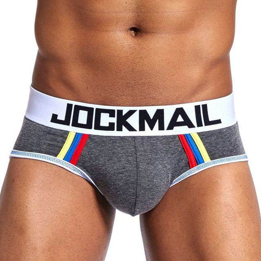 Men Underwear Briefs U Convex Big Pouch Jockstrap - Mubimart