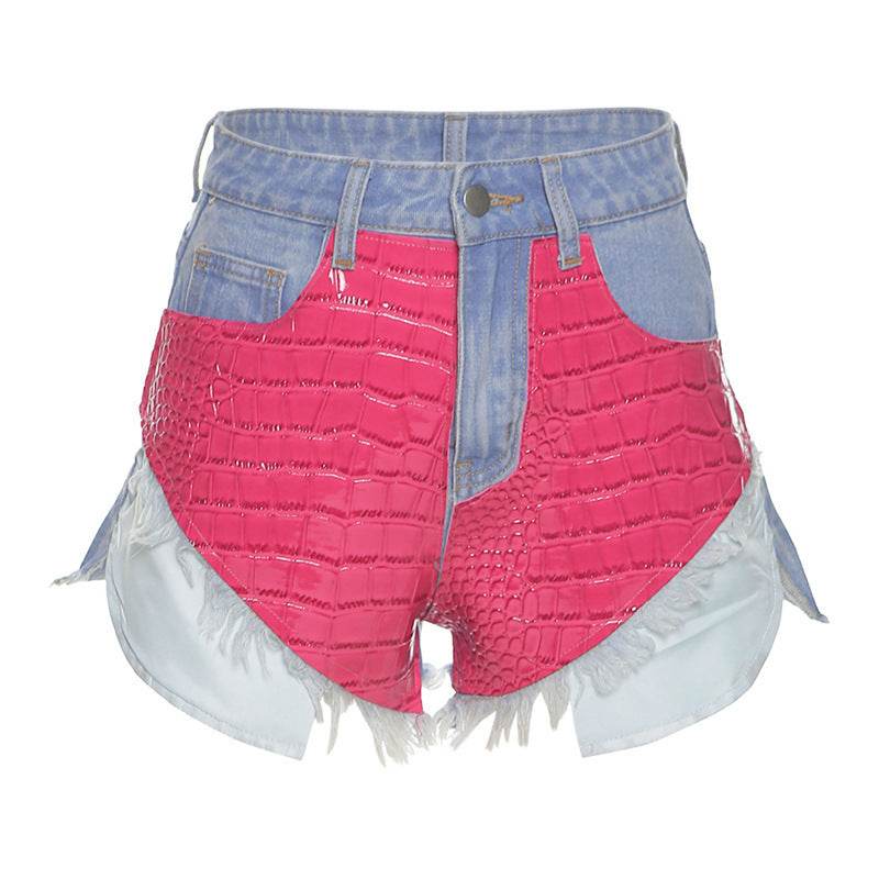 Bag Hip Tight Street Shooting Casual Denim Shorts Women - Mubimart