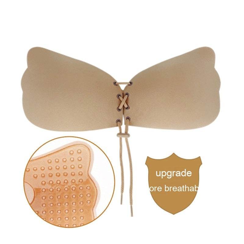Gather The Invisible Bra Strapless Mango Wings Silicone Nipple Sticker - Mubimart