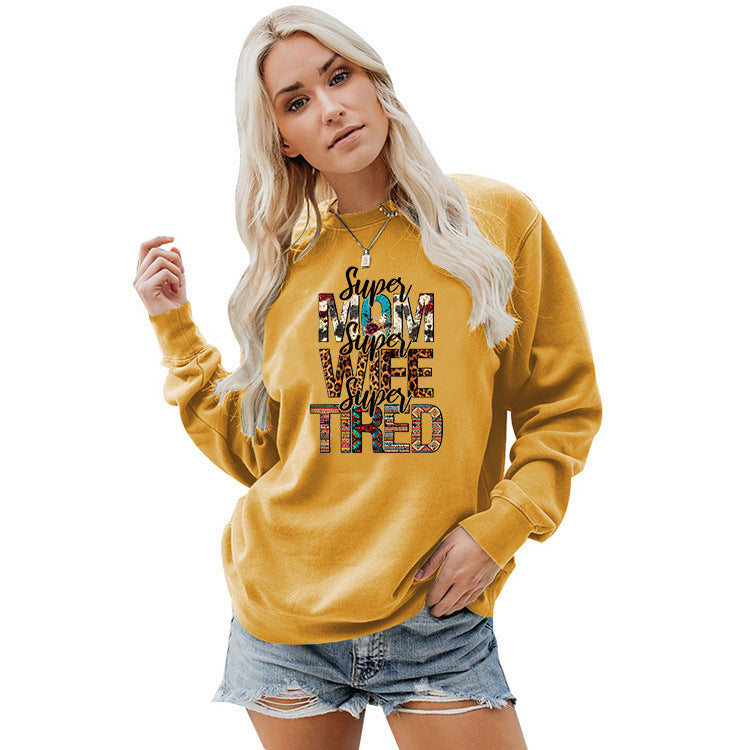 Women's Crew Neck Print Plus Size Sweatshirt - Mubimart -  