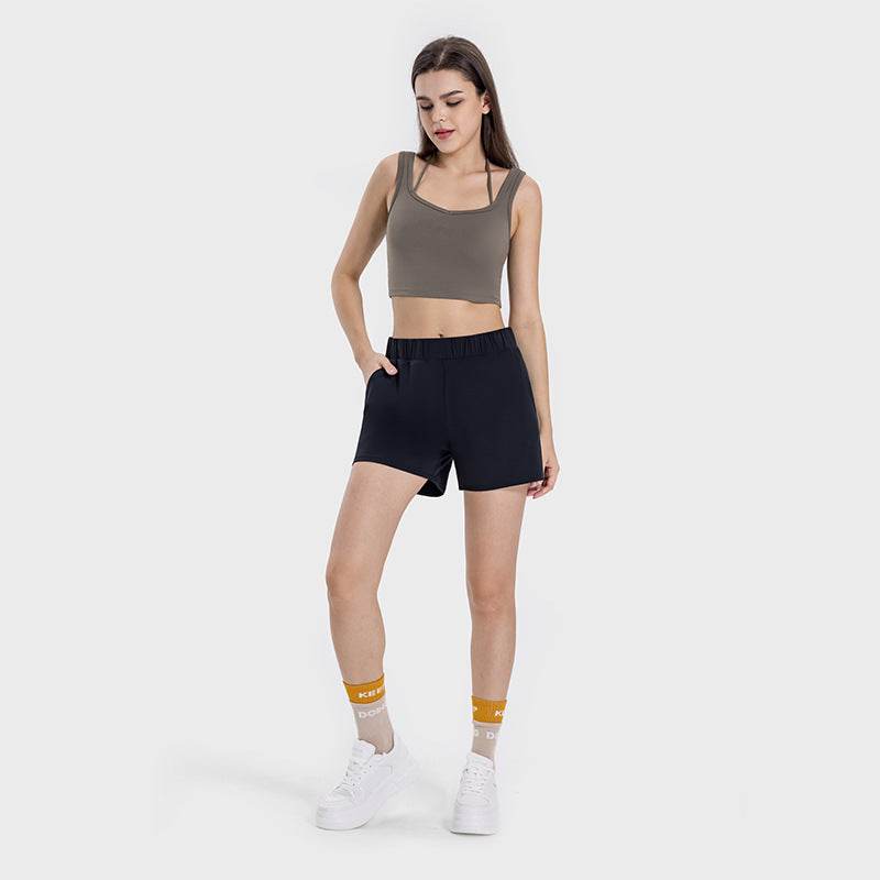 Leisure Sports Fitness Yoga Shorts Women - Mubimart