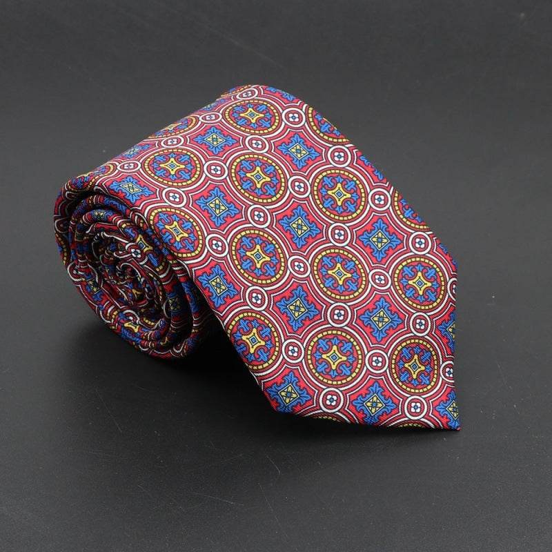 Super Soft Bohemian Silk Ties Men's Fashion 75mm Necktie - Mubimart