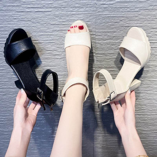 Quality Slingback Super Heel Roman Sandals - Mubimart