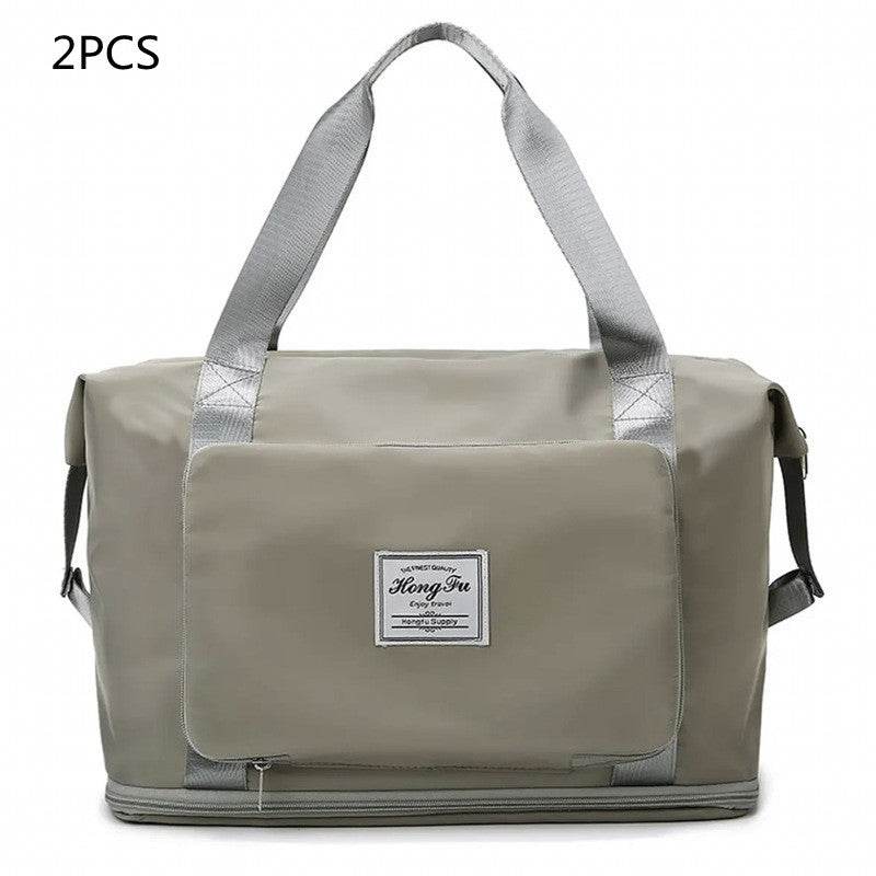 Foldable Large Capacity Women Gym Bags Shoulder Bag Women Training Travel Handle Handbag Yoga Sport Crossbody Tote Bag Women - Mubimart