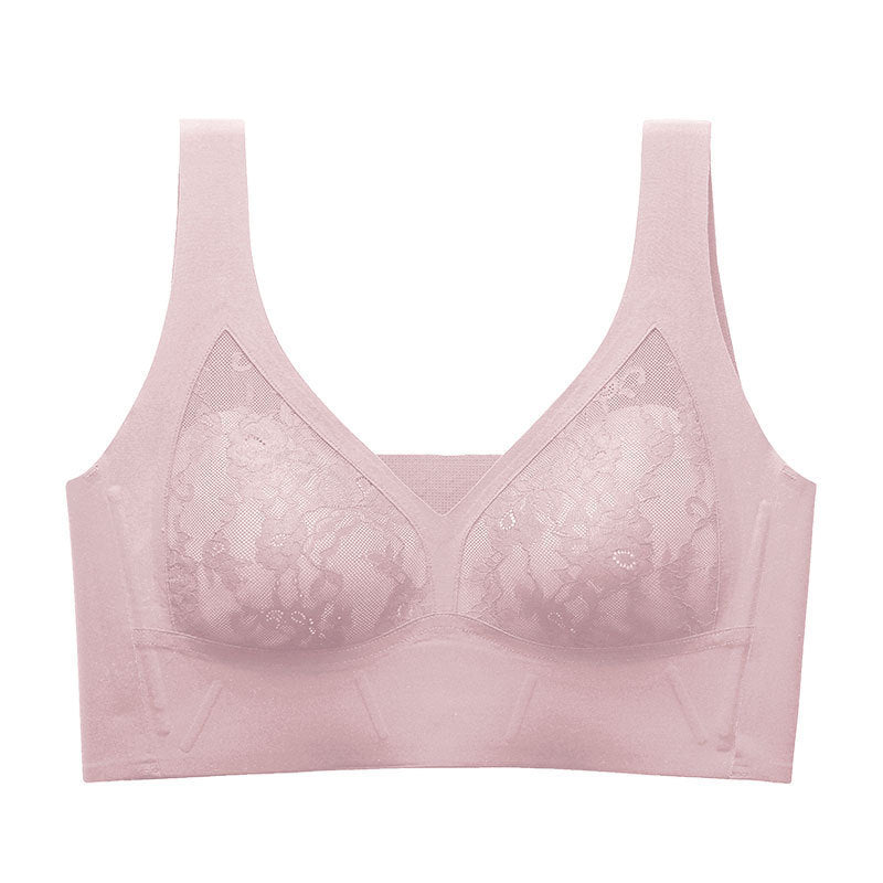 Breasted Unwired Plus Size Adjustable Bra - Mubimart -  