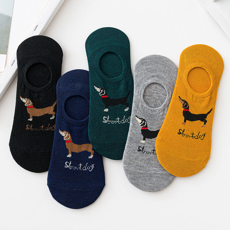 Socks Men's Boat Socks Low Top Invisible Socks Socks Summer Thin Men's Socks - Mubimart - No show socks 