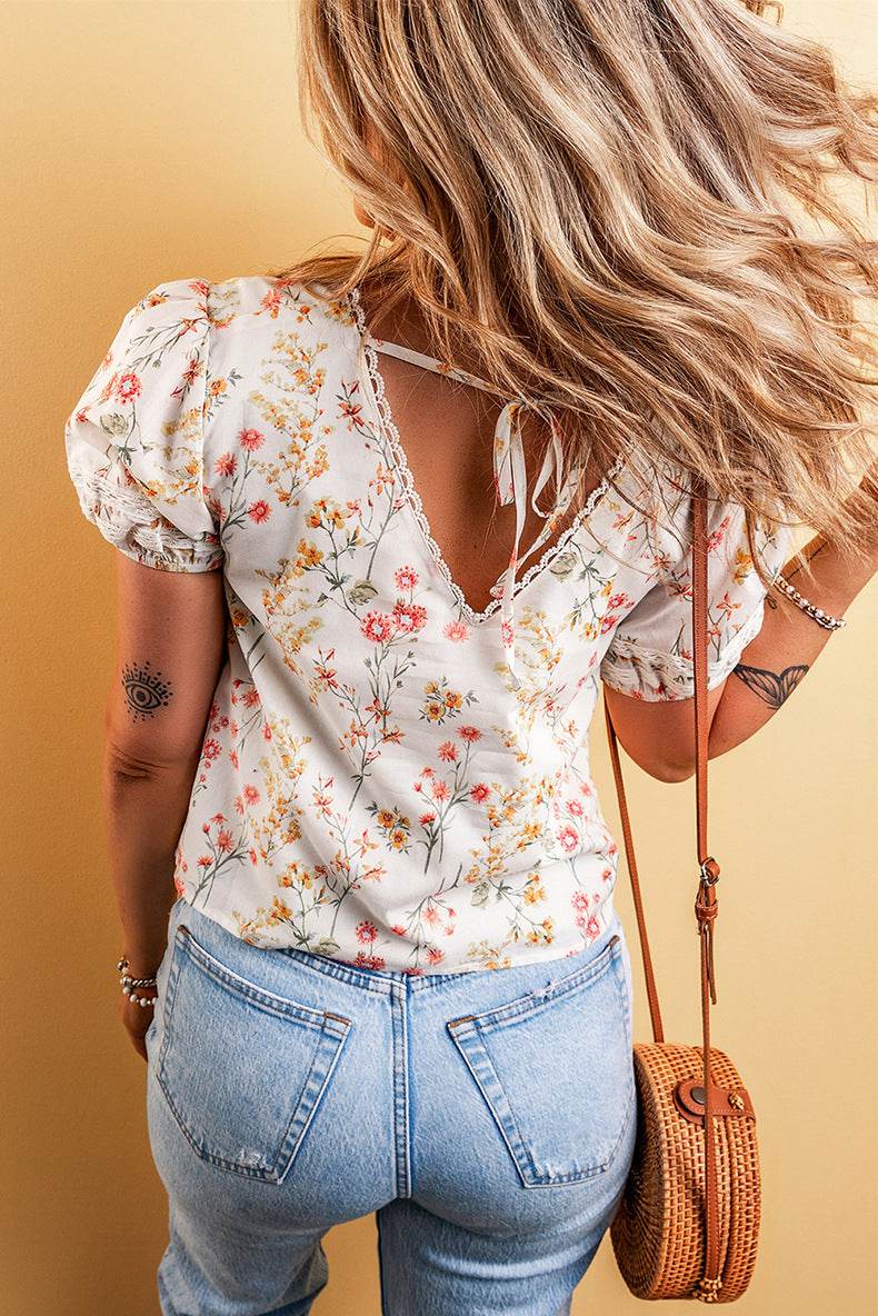 Fashion Personalized Floral T-shirt For Women - Mubimart