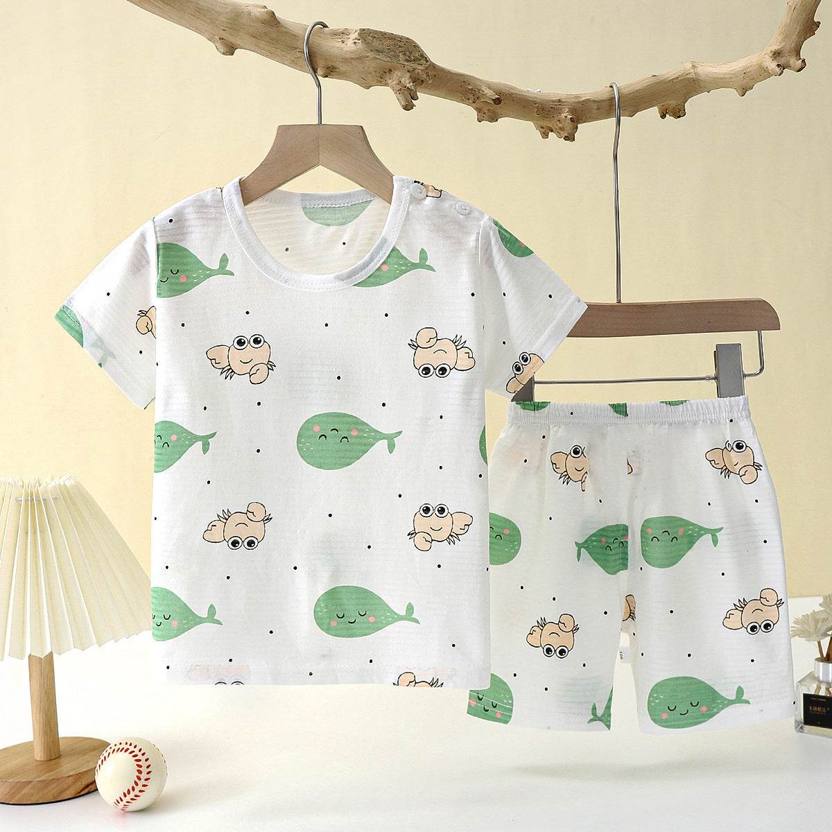 Children's Loungewear Pajamas Pure Cotton Underwear Set - Mubimart