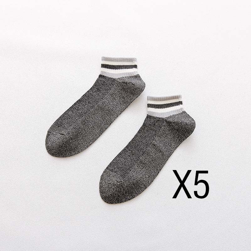 Men's Cotton Casual Breathable Low Top Socks - Mubimart -  