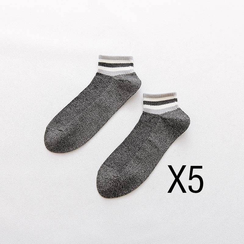 Men's Cotton Casual Breathable Low Top Socks - Mubimart