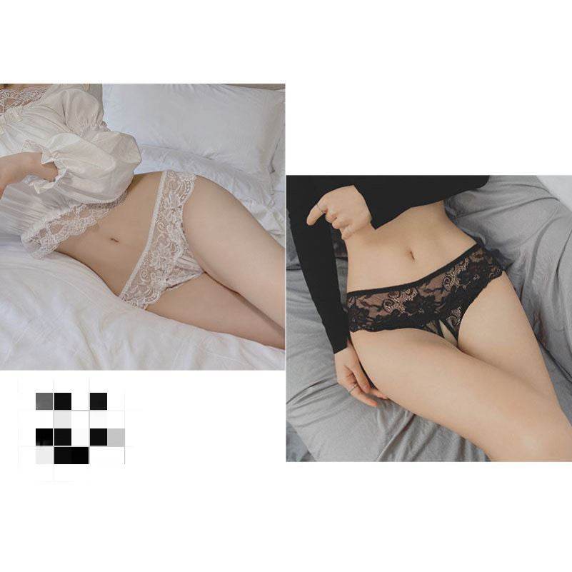 2 Pack Couple's Easy To Wear And Take Off Underwear T Back Female Regret Temptation Large Size 200kg Lace Massage - Mubimart